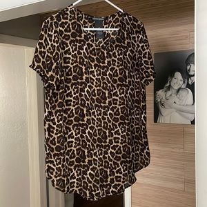 Animal print blouse